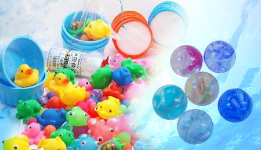 スーパーボールすくいとプール